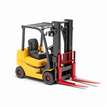 Forklifter highly detailed in toy style