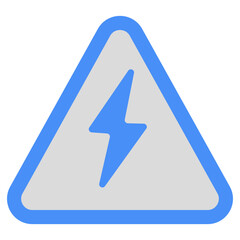 Lightning bolt icon, editable vector 