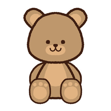 Cute brown teddy bear doll