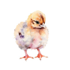 Fototapeta premium chicken watercolor. generative ai