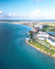 aerial view of beach