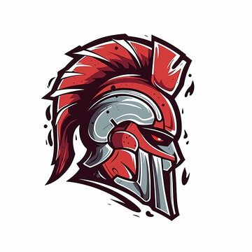 Sparta Warrior Logo. Generative AI