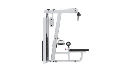 GYM equipment isolated on white background