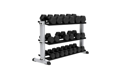 GYM equipment isolated on white background