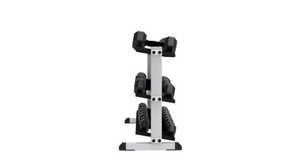 GYM equipment isolated on white background