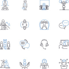 Homework line icons collection. Assignments, Projects, Studying, Exams, Research, Notes, Deadline vector and linear illustration. Essays,Questions,Scholarly outline signs set Generative AI