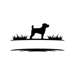 Dog Jack Russell Terrier Monogram