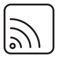 rss line icon