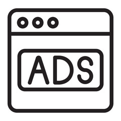 advertising line icon