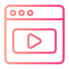 video marketing gradient icon