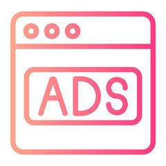 advertising gradient icon