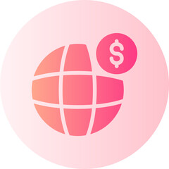 global banking gradient icon
