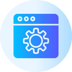 web services gradient icon