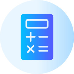 Fototapeta premium calculator gradient icon