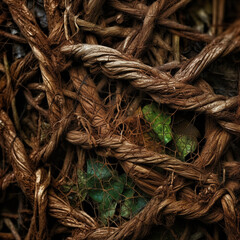 Zoom on tree root 