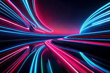 abstract light trails