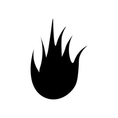 fire icon design template vector