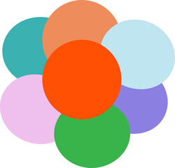 Colorful blooming flowers