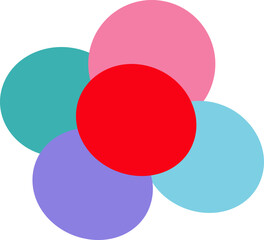 Colorful blooming flowers