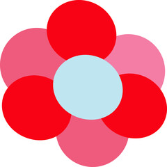 Colorful blooming flowers