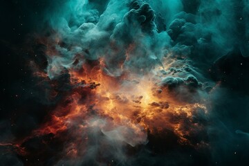 Obraz na płótnie Canvas Nebula of extraterrestrial origin -. Generative AI