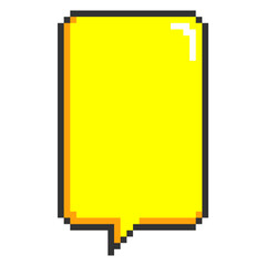 Pixel art of chatt bubble, speech bubble, text box, chatt box, dialog box image vector
