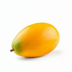 Yellow ripe mango. Illustration AI Generative.