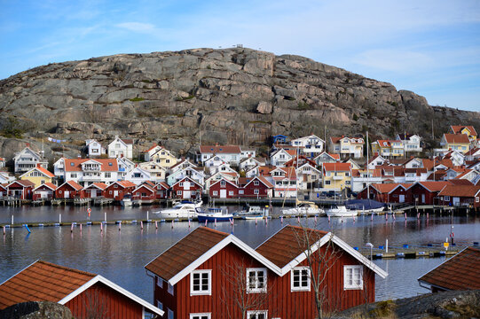 View of Hunnebostrand, Sweden.