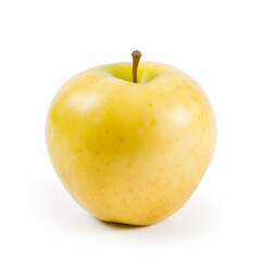 Yellow apple isolated. Illustration AI Generative.