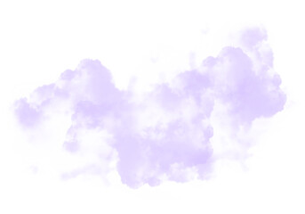 Cutout clean white cloud transparent backgrounds special effect 3d illustration