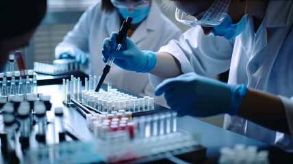 Technology Teamwork Or Collaboration In Laboratory