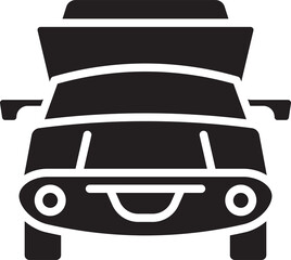 Obraz premium car front view icon