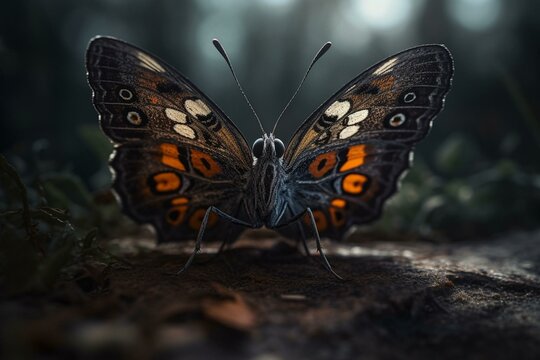 Brave butterfly. Generative AI
