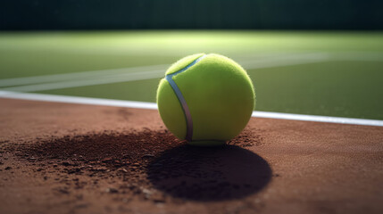 Tennis background. Illustration AI Generative.