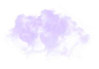 Cutout clean white cloud transparent backgrounds special effect 3d illustration