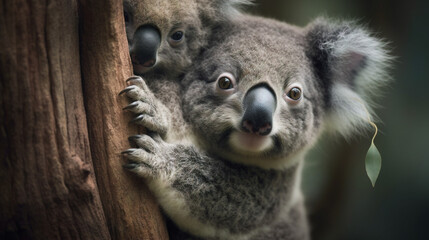 Baby koala. Generative AI