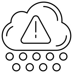 Vector design of weather alert, flat icon