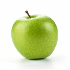 Green apple isolated. Illustration AI Generative