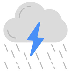 Thunderstorm icon in perfect design