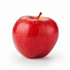 Obraz na płótnie Canvas Red apple isolated. Illustration AI Generative.