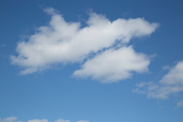 Blue sky with clouds.Sky background with summer clouds.