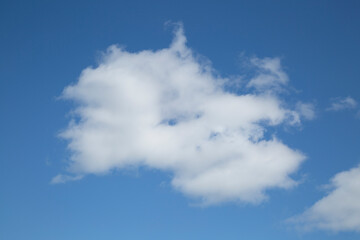 Blue sky with clouds.Sky background with summer clouds.