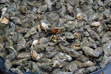 fresh seafood sold on a local market in cebu city