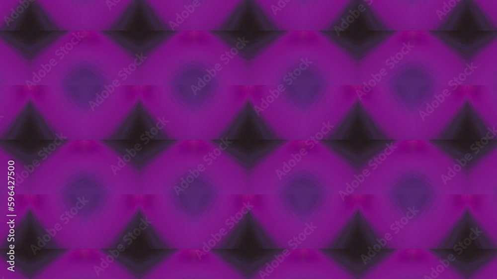 Poster psychedelic flashing pattern with bright flashes. motion. kaleidoscopic pattern with geometric shape