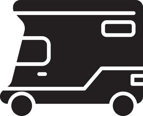 motor home and recreational vehicle icon