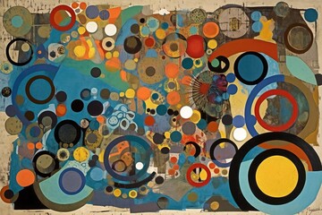 Obraz premium Beautiful abstract painting, image created with generative ai