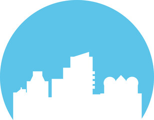 silhouette city skyline illustration