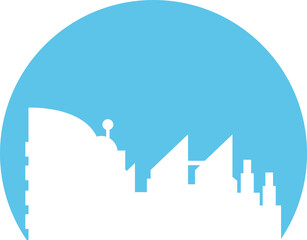silhouette city skyline illustration
