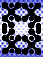 composicion  con figuras abstractas con fondo transparente png