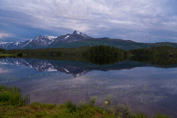 Fototapeta na wymiar Scenic Northern Norwegian Wilderness Landscape